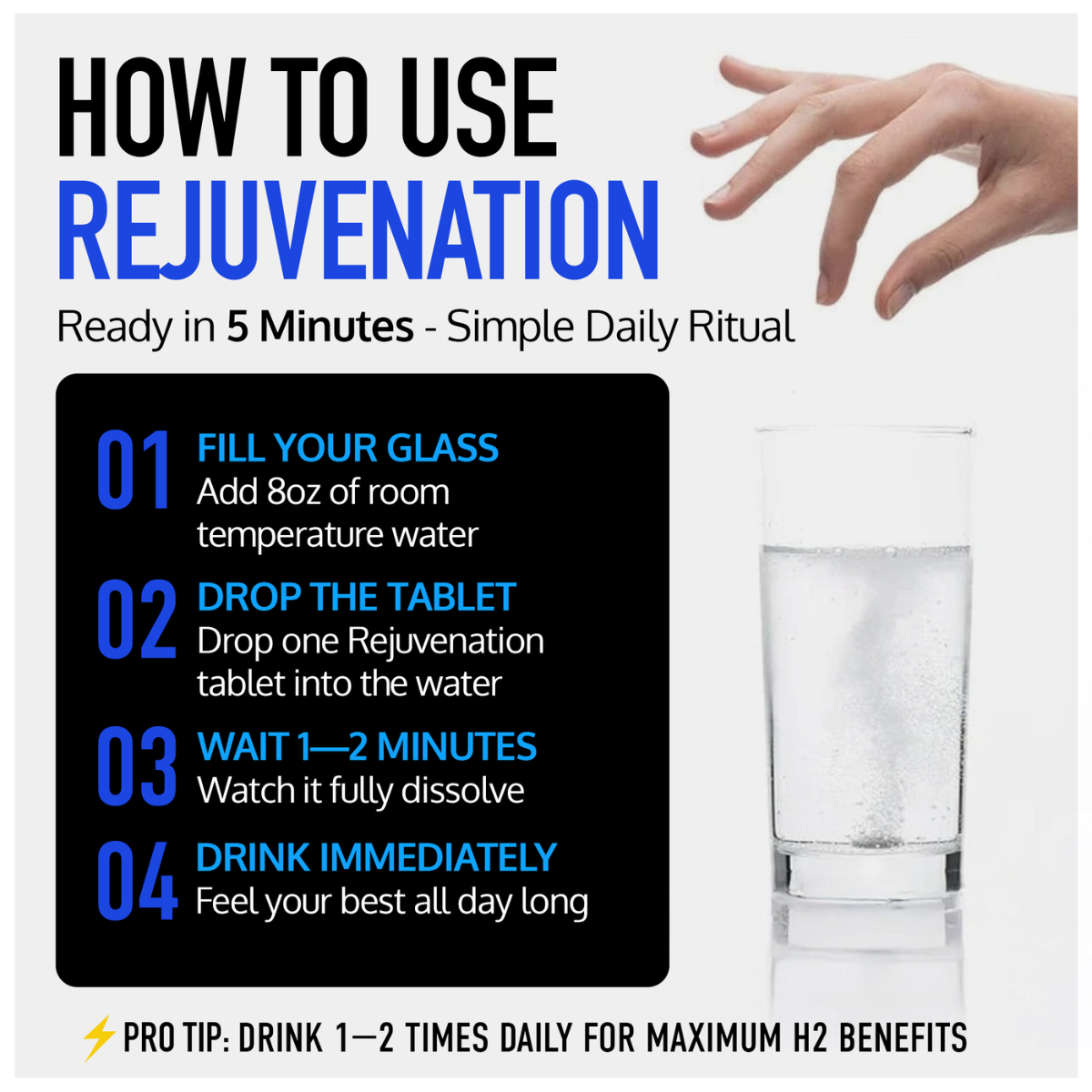 REJUVENATION Raspberry | Molecular Hydrogen Water Tablets