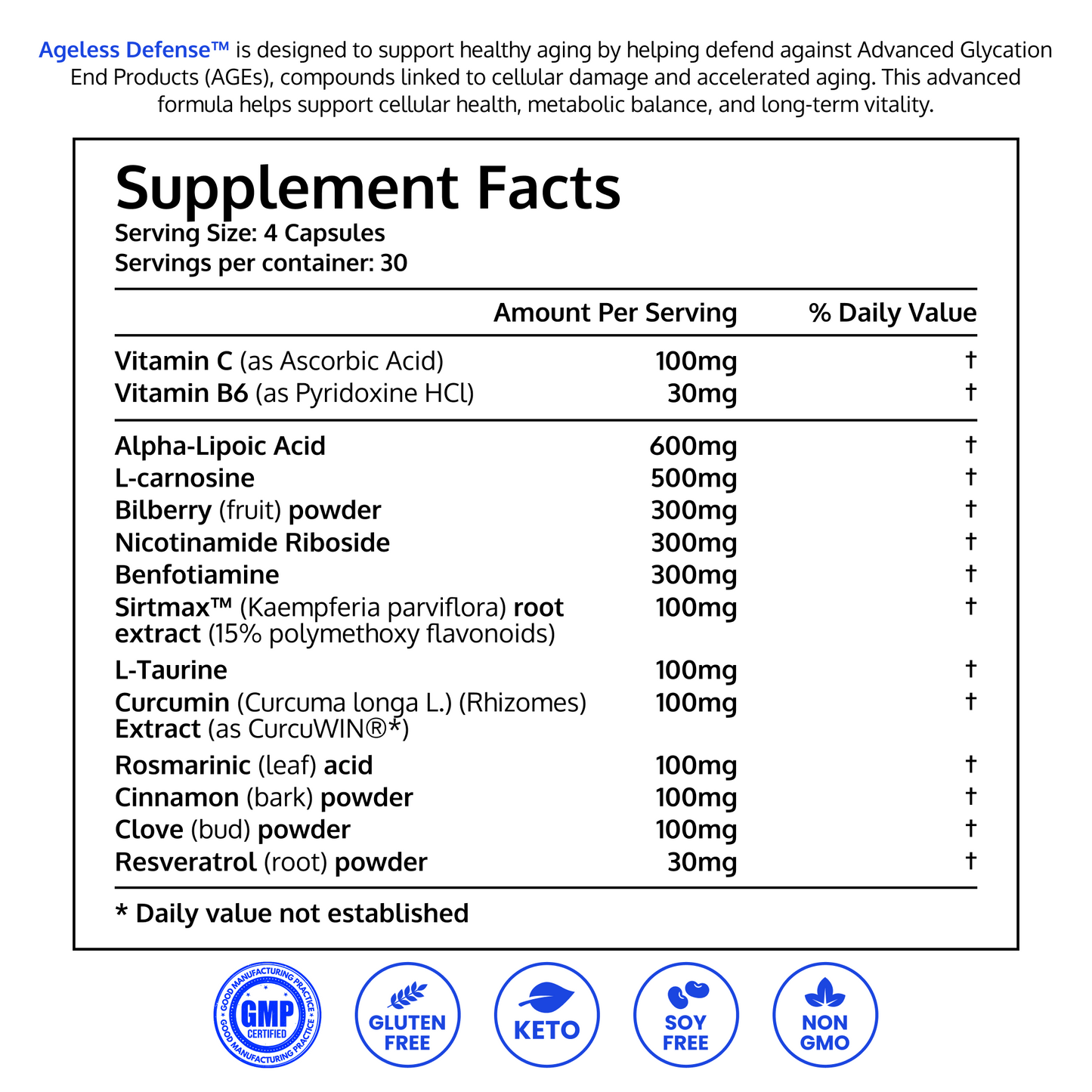 AGELESS DEFENSE™ | Longevity Capsules