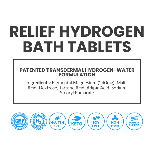 RELIEF | Hydrogen Bath Bomb Tablets