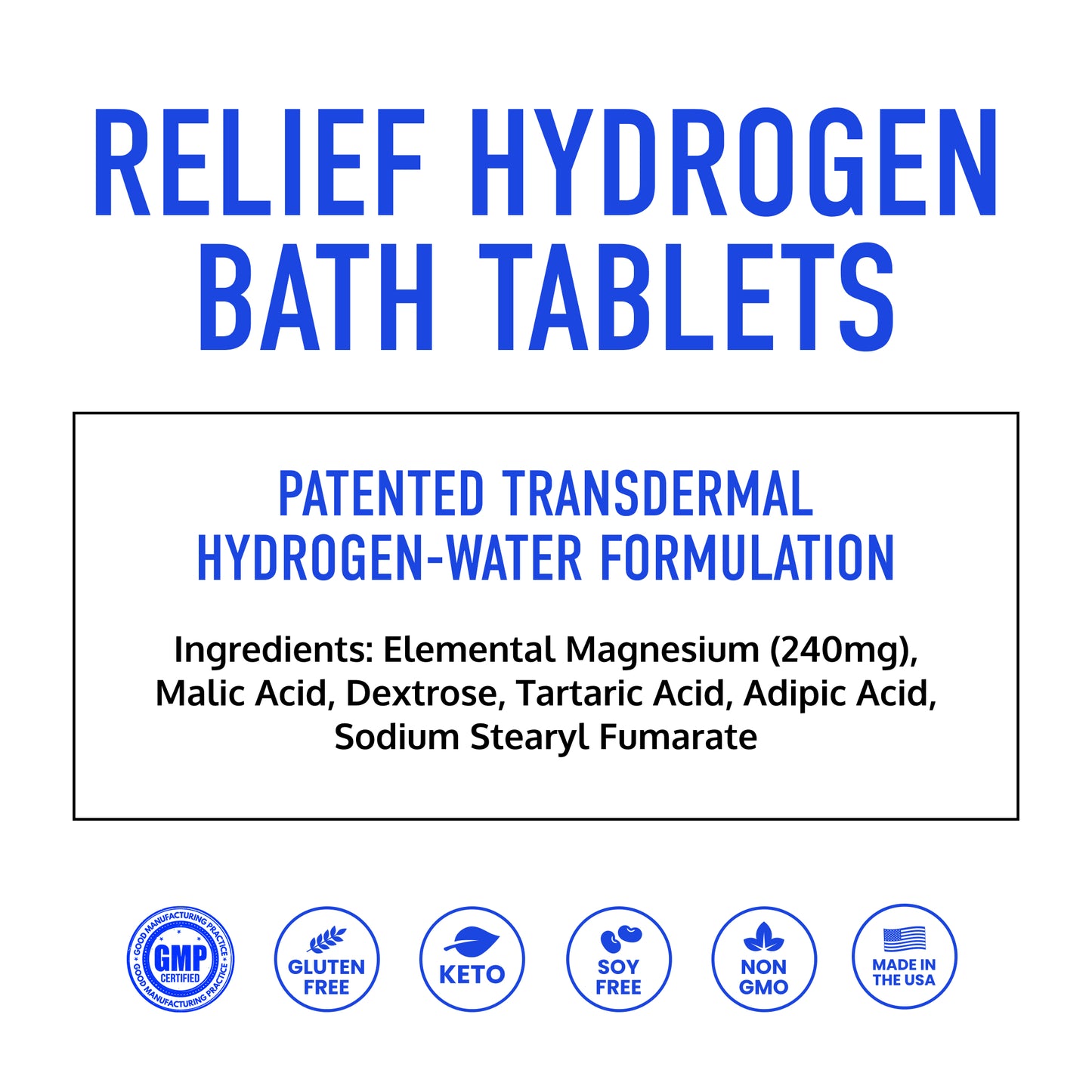RELIEF | Hydrogen Bath Tablets